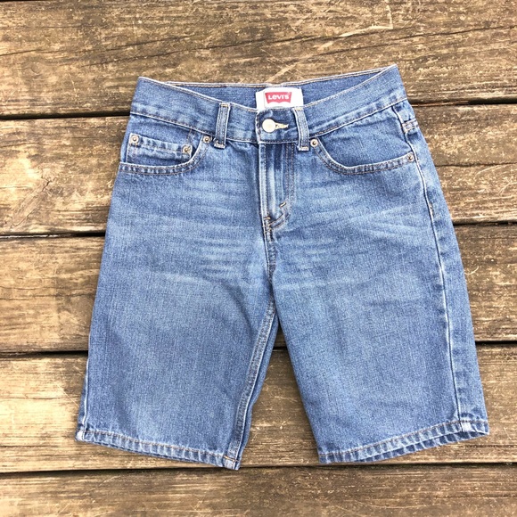 boys levi jean shorts